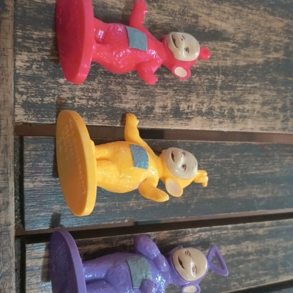 Teletubbies Action Figure Set - Red, Yellow, Purple